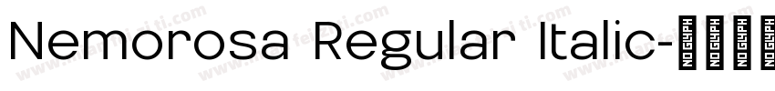 Nemorosa Regular Italic字体转换
